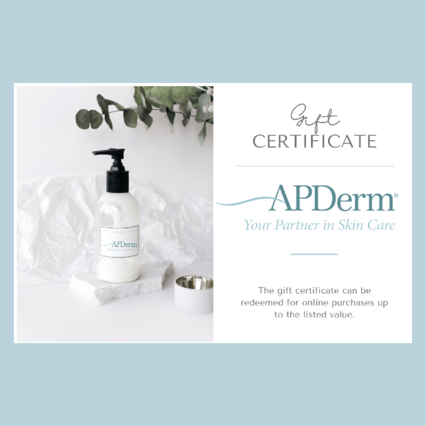 APDerm E-Gift Card for Online Store Purchases (Emailed to you)