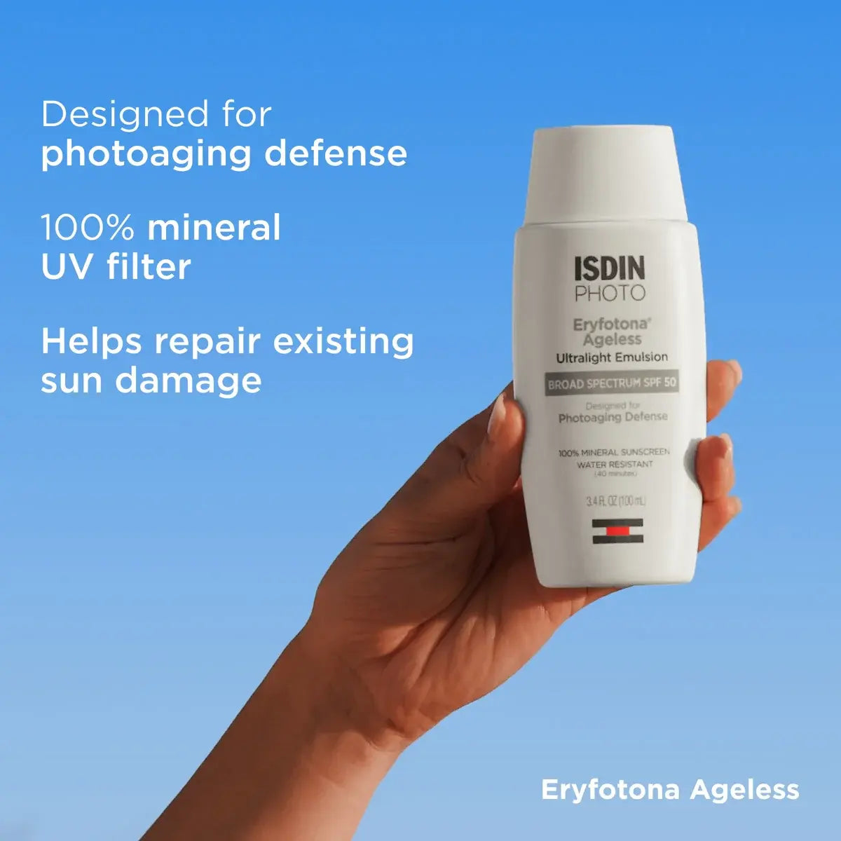 ISDIN Eryfotona Ageless Ultralight Tinted Mineral Sunscreen SPF 50