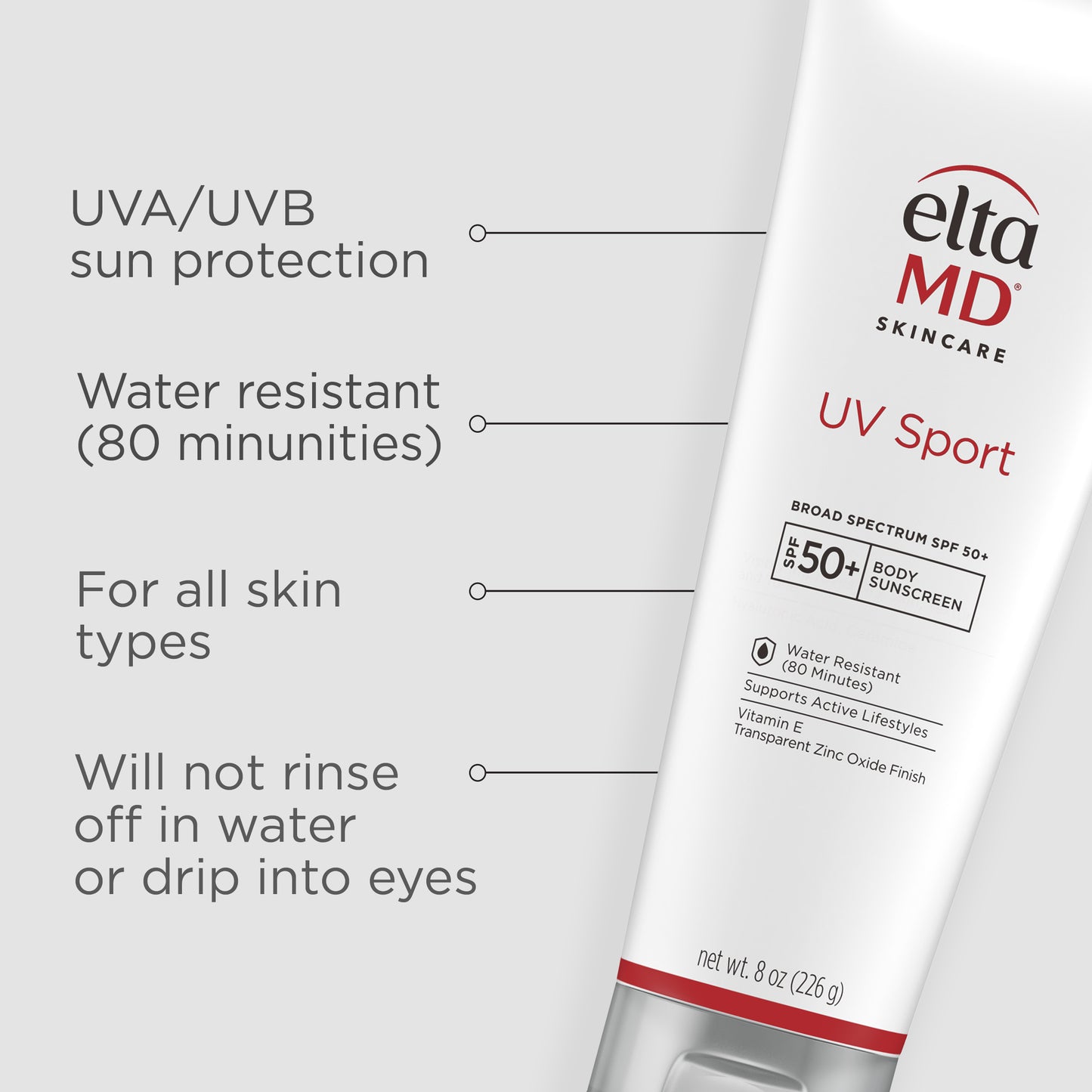 EltaMD® UV Sport Broad-Spectrum SPF 50+ 8oz