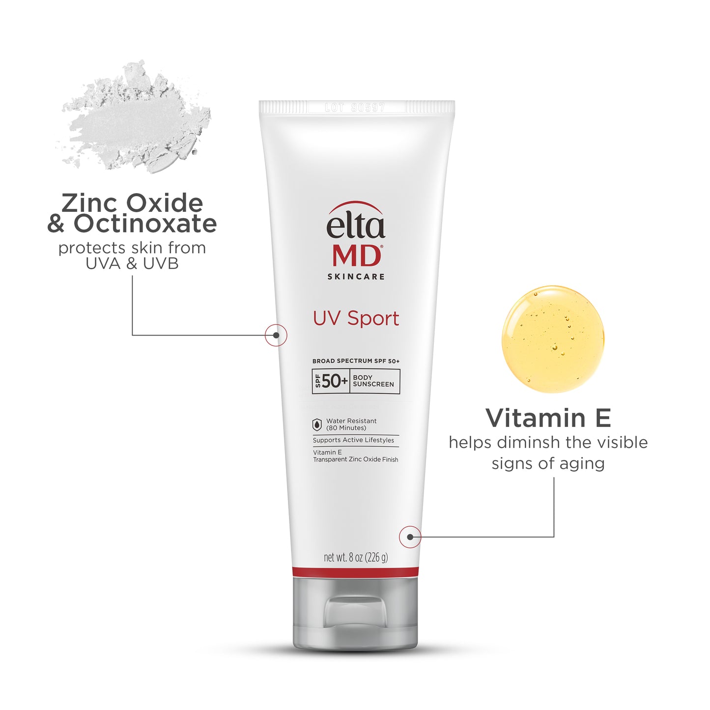 EltaMD® UV Sport Broad-Spectrum SPF 50+ 8oz
